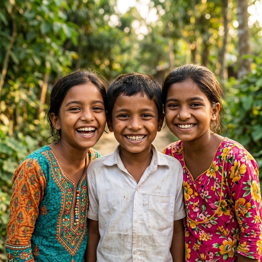 Children smiling